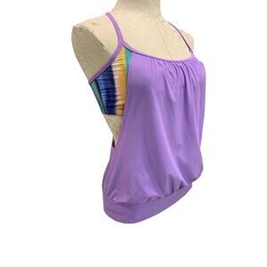 Small Speedo Womens New Fairy Wren Swim Top Blouson Tank